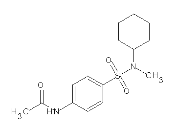 N-(4-{[cyclohexyl(methyl)amino]sulfonyl}phenyl)acetamide
