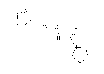 N-(1-pyrrolidinylcarbonothioyl)-3-(2-thienyl)acrylamide - Click Image to Close