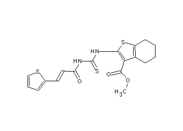 methyl 2-[({[3-(2-thienyl)acryloyl]amino}carbonothioyl)amino]-4,5,6,7-tetrahydro-1-benzothiophene-3-carboxylate