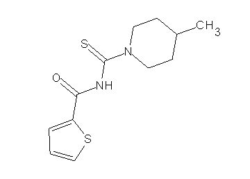 N-[(4-methyl-1-piperidinyl)carbonothioyl]-2-thiophenecarboxamide