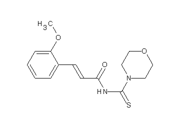3-(2-methoxyphenyl)-N-(4-morpholinylcarbonothioyl)acrylamide