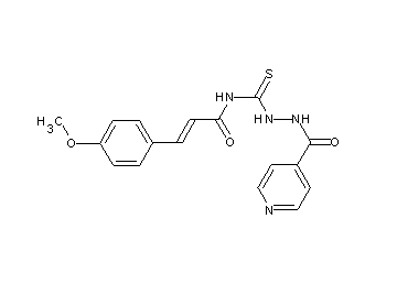 N-[(2-isonicotinoylhydrazino)carbonothioyl]-3-(4-methoxyphenyl)acrylamide