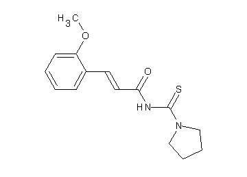 3-(2-methoxyphenyl)-N-(1-pyrrolidinylcarbonothioyl)acrylamide