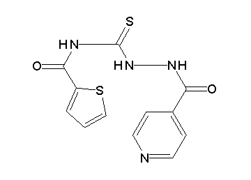 N-[(2-isonicotinoylhydrazino)carbonothioyl]-2-thiophenecarboxamide