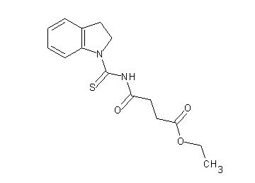 ethyl 4-[(2,3-dihydro-1H-indol-1-ylcarbonothioyl)amino]-4-oxobutanoate - Click Image to Close