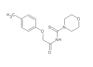 2-(4-methylphenoxy)-N-(4-morpholinylcarbonothioyl)acetamide