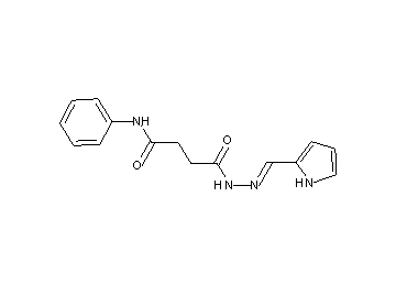 4-oxo-N-phenyl-4-[2-(1H-pyrrol-2-ylmethylene)hydrazino]butanamide