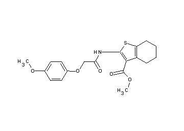 methyl 2-{[(4-methoxyphenoxy)acetyl]amino}-4,5,6,7-tetrahydro-1-benzothiophene-3-carboxylate - Click Image to Close