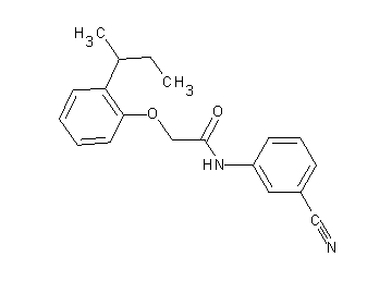 2-(2-sec-butylphenoxy)-N-(3-cyanophenyl)acetamide