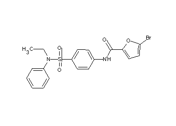 5-bromo-N-(4-{[ethyl(phenyl)amino]sulfonyl}phenyl)-2-furamide