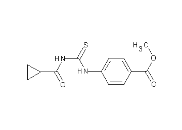 methyl 4-({[(cyclopropylcarbonyl)amino]carbonothioyl}amino)benzoate