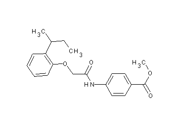 methyl 4-{[(2-sec-butylphenoxy)acetyl]amino}benzoate