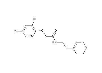2-(2-bromo-4-chlorophenoxy)-N-[2-(1-cyclohexen-1-yl)ethyl]acetamide - Click Image to Close