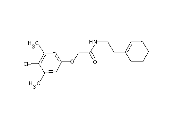 2-(4-chloro-3,5-dimethylphenoxy)-N-[2-(1-cyclohexen-1-yl)ethyl]acetamide - Click Image to Close