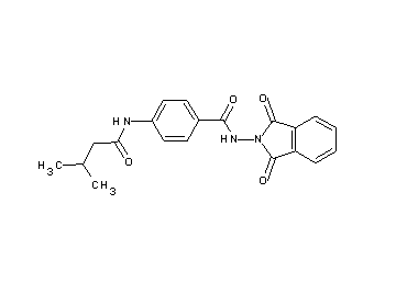 N-(1,3-dioxo-1,3-dihydro-2H-isoindol-2-yl)-4-[(3-methylbutanoyl)amino]benzamide