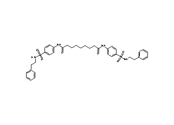 N,N'-bis(4-{[(2-phenylethyl)amino]sulfonyl}phenyl)nonanediamide - Click Image to Close