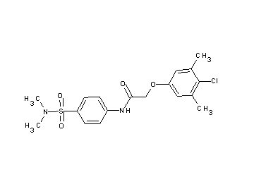 2-(4-chloro-3,5-dimethylphenoxy)-N-{4-[(dimethylamino)sulfonyl]phenyl}acetamide