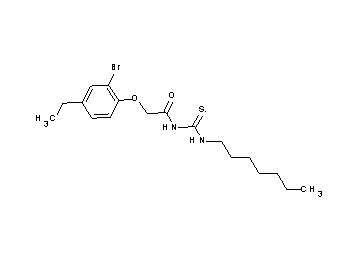 2-(2-bromo-4-ethylphenoxy)-N-[(heptylamino)carbonothioyl]acetamide