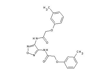 N,N'-1,2,5-oxadiazole-3,4-diylbis[2-(3-methylphenoxy)acetamide]