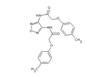 N,N'-1,2,5-oxadiazole-3,4-diylbis[2-(4-methylphenoxy)acetamide] - Click Image to Close