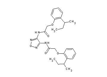 N,N'-1,2,5-oxadiazole-3,4-diylbis[2-(2-sec-butylphenoxy)acetamide] - Click Image to Close