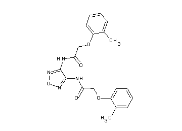N,N'-1,2,5-oxadiazole-3,4-diylbis[2-(2-methylphenoxy)acetamide]