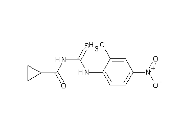 N-{[(2-methyl-4-nitrophenyl)amino]carbonothioyl}cyclopropanecarboxamide