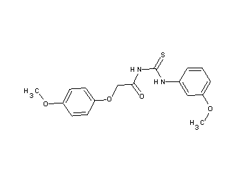 2-(4-methoxyphenoxy)-N-{[(3-methoxyphenyl)amino]carbonothioyl}acetamide