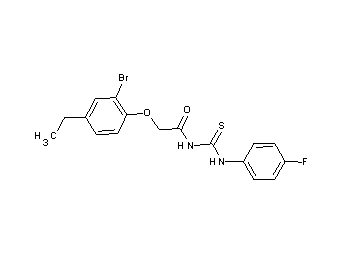 2-(2-bromo-4-ethylphenoxy)-N-{[(4-fluorophenyl)amino]carbonothioyl}acetamide