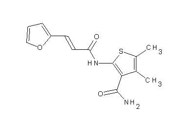 2-{[3-(2-furyl)acryloyl]amino}-4,5-dimethyl-3-thiophenecarboxamide - Click Image to Close