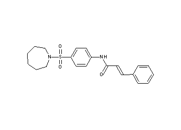 N-[4-(1-azepanylsulfonyl)phenyl]-3-phenylacrylamide - Click Image to Close