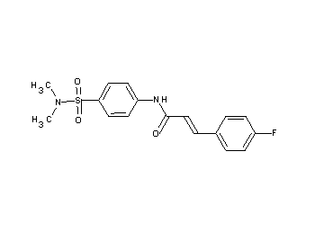 N-{4-[(dimethylamino)sulfonyl]phenyl}-3-(4-fluorophenyl)acrylamide - Click Image to Close