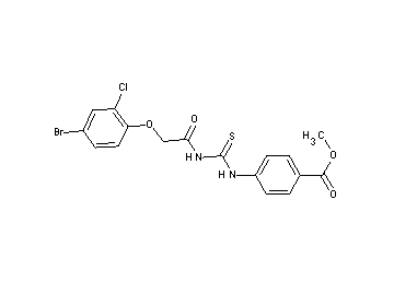 methyl 4-[({[(4-bromo-2-chlorophenoxy)acetyl]amino}carbonothioyl)amino]benzoate