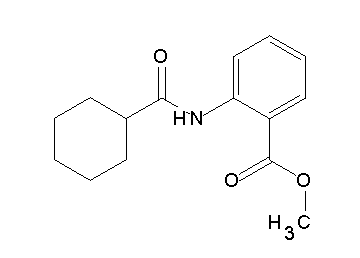methyl 2-[(cyclohexylcarbonyl)amino]benzoate - Click Image to Close