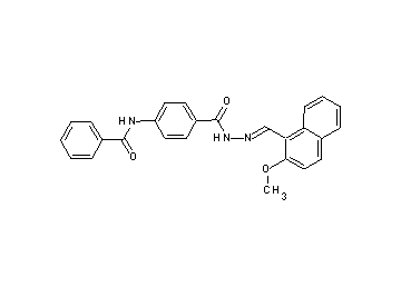 N-[4-({2-[(2-methoxy-1-naphthyl)methylene]hydrazino}carbonyl)phenyl]benzamide - Click Image to Close