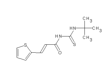N-[(tert-butylamino)carbonothioyl]-3-(2-thienyl)acrylamide
