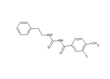 3-iodo-4-methyl-N-{[(2-phenylethyl)amino]carbonothioyl}benzamide