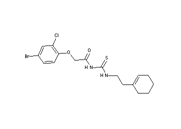 2-(4-bromo-2-chlorophenoxy)-N-({[2-(1-cyclohexen-1-yl)ethyl]amino}carbonothioyl)acetamide