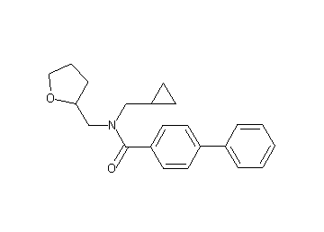 N-(cyclopropylmethyl)-N-(tetrahydro-2-furanylmethyl)-4-biphenylcarboxamide