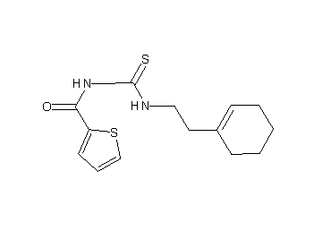 N-({[2-(1-cyclohexen-1-yl)ethyl]amino}carbonothioyl)-2-thiophenecarboxamide