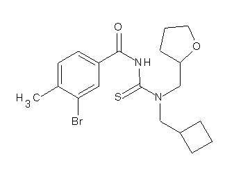 3-bromo-N-{[(cyclobutylmethyl)(tetrahydro-2-furanylmethyl)amino]carbonothioyl}-4-methylbenzamide