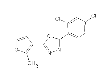 2-(2,4-dichlorophenyl)-5-(2-methyl-3-furyl)-1,3,4-oxadiazole