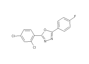2-(2,4-dichlorophenyl)-5-(4-fluorophenyl)-1,3,4-oxadiazole