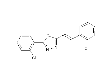 2-(2-chlorophenyl)-5-[2-(2-chlorophenyl)vinyl]-1,3,4-oxadiazole - Click Image to Close