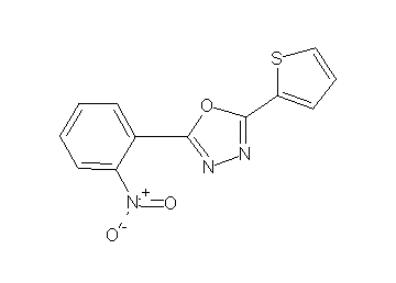 2-(2-nitrophenyl)-5-(2-thienyl)-1,3,4-oxadiazole - Click Image to Close