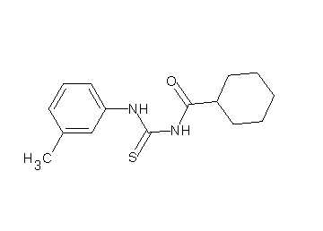 N-{[(3-methylphenyl)amino]carbonothioyl}cyclohexanecarboxamide - Click Image to Close