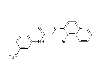 2-[(1-bromo-2-naphthyl)oxy]-N-(3-methylphenyl)acetamide