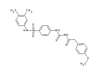 N-{[(4-{[(3,4-dimethylphenyl)amino]sulfonyl}phenyl)amino]carbonothioyl}-2-(4-methoxyphenyl)acetamide