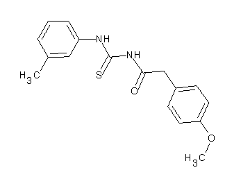2-(4-methoxyphenyl)-N-{[(3-methylphenyl)amino]carbonothioyl}acetamide - Click Image to Close