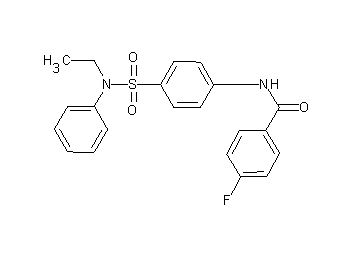 N-(4-{[ethyl(phenyl)amino]sulfonyl}phenyl)-4-fluorobenzamide